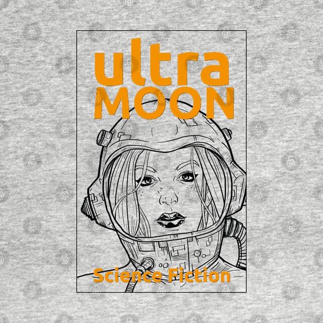 YELLOW ULTRA MOON sci-fi travel to the moon by andres uran